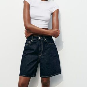Zara size 0 denim shorts new  with tags